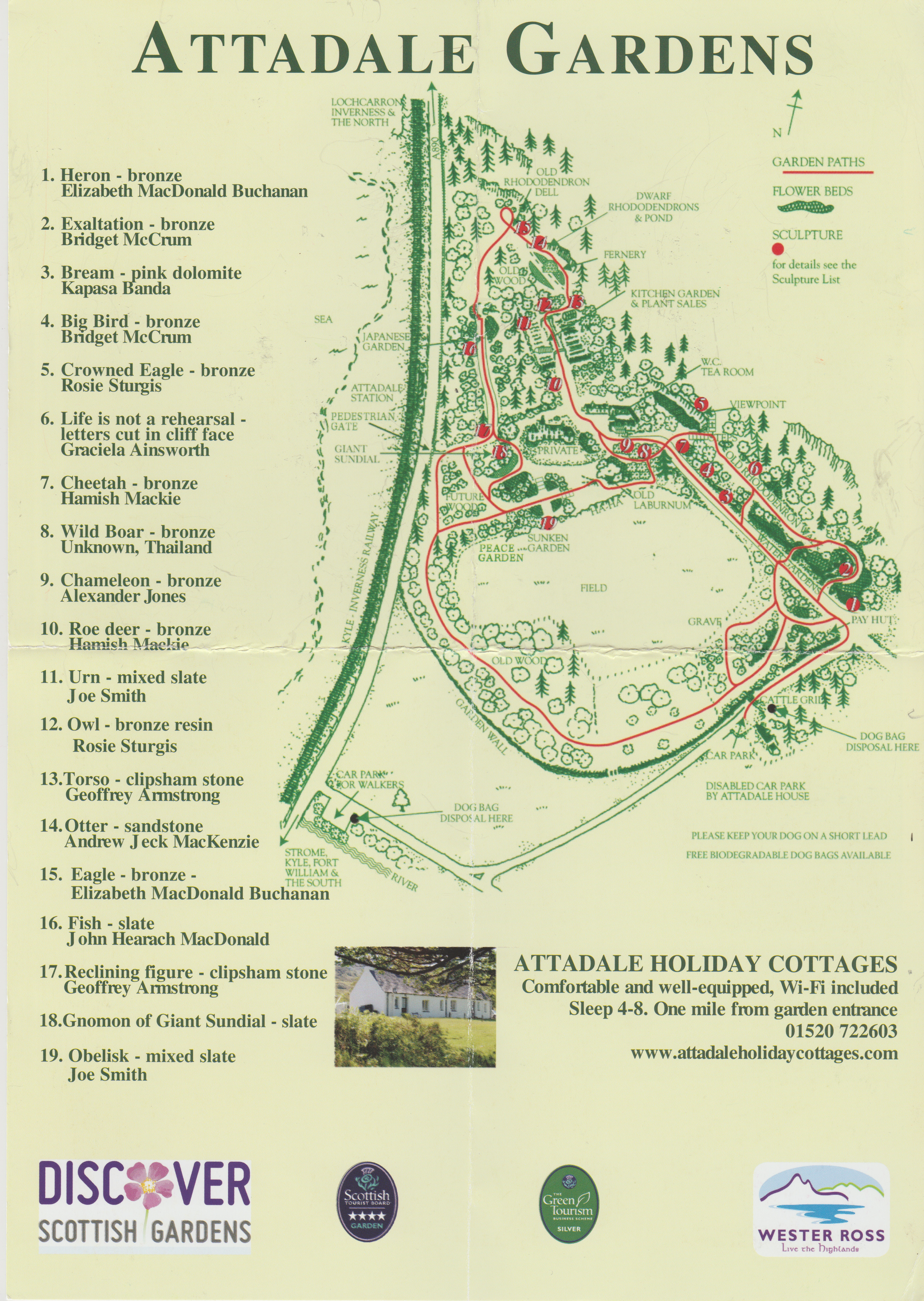 Map attadale gardens